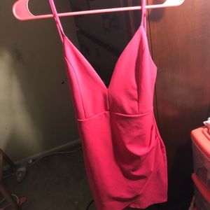 Fashion nova hot pink mini dress